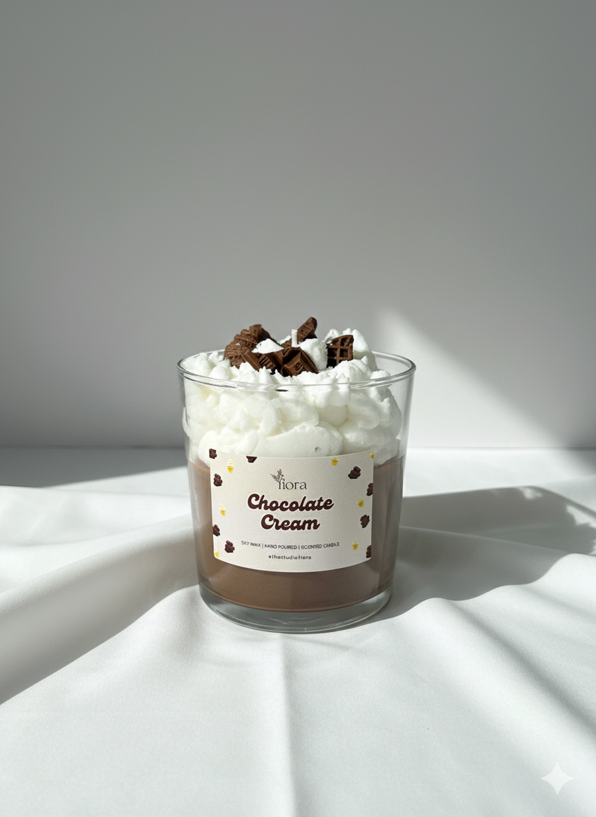 Studio Fiora Chocolate Cream - Dekoratif Mum