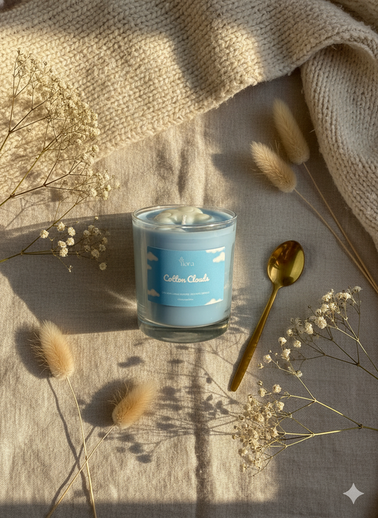 Studio Fiora Cotton Clouds - Dekoratif Mum