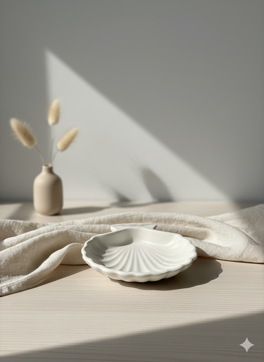 Deniz Kabuğu Dekoratif Tabak