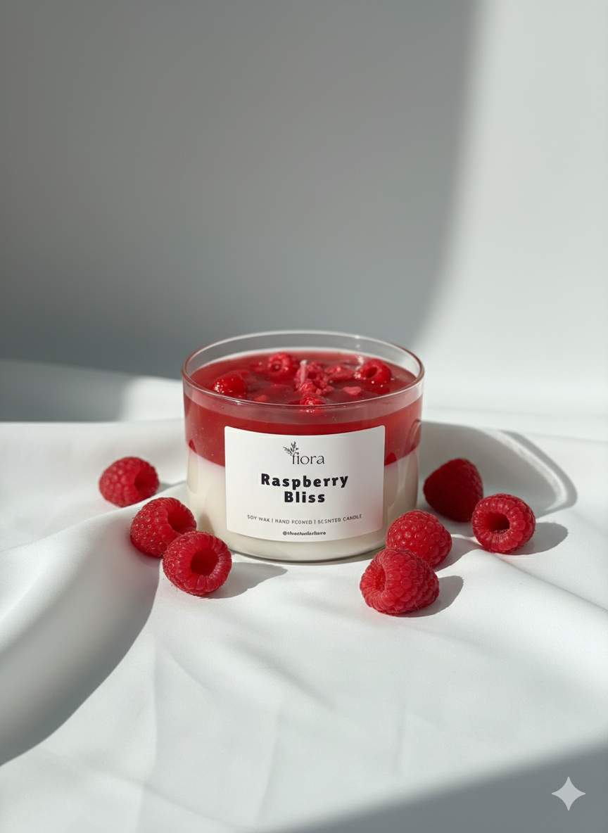 Studio Fiora Raspberry Bliss - Dekoratif Mum