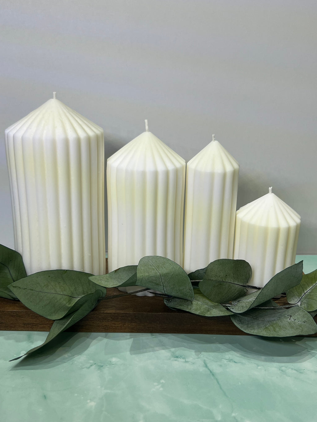 Advento 4'lü Pillar Mum Seti