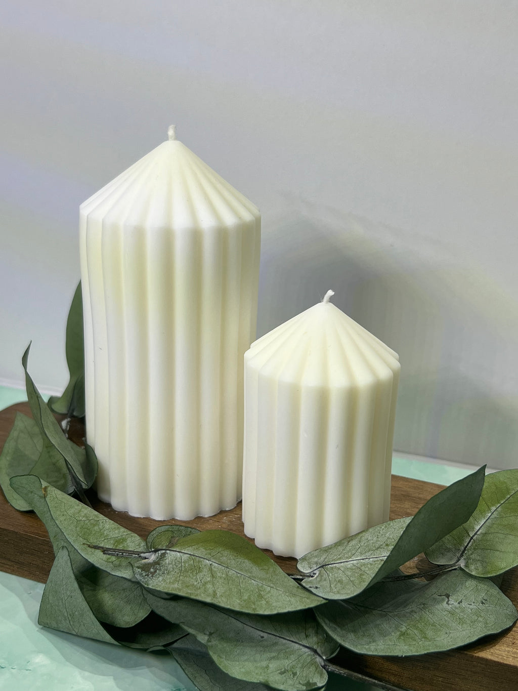 Advento 2'li Kalın Pillar Mum Seti