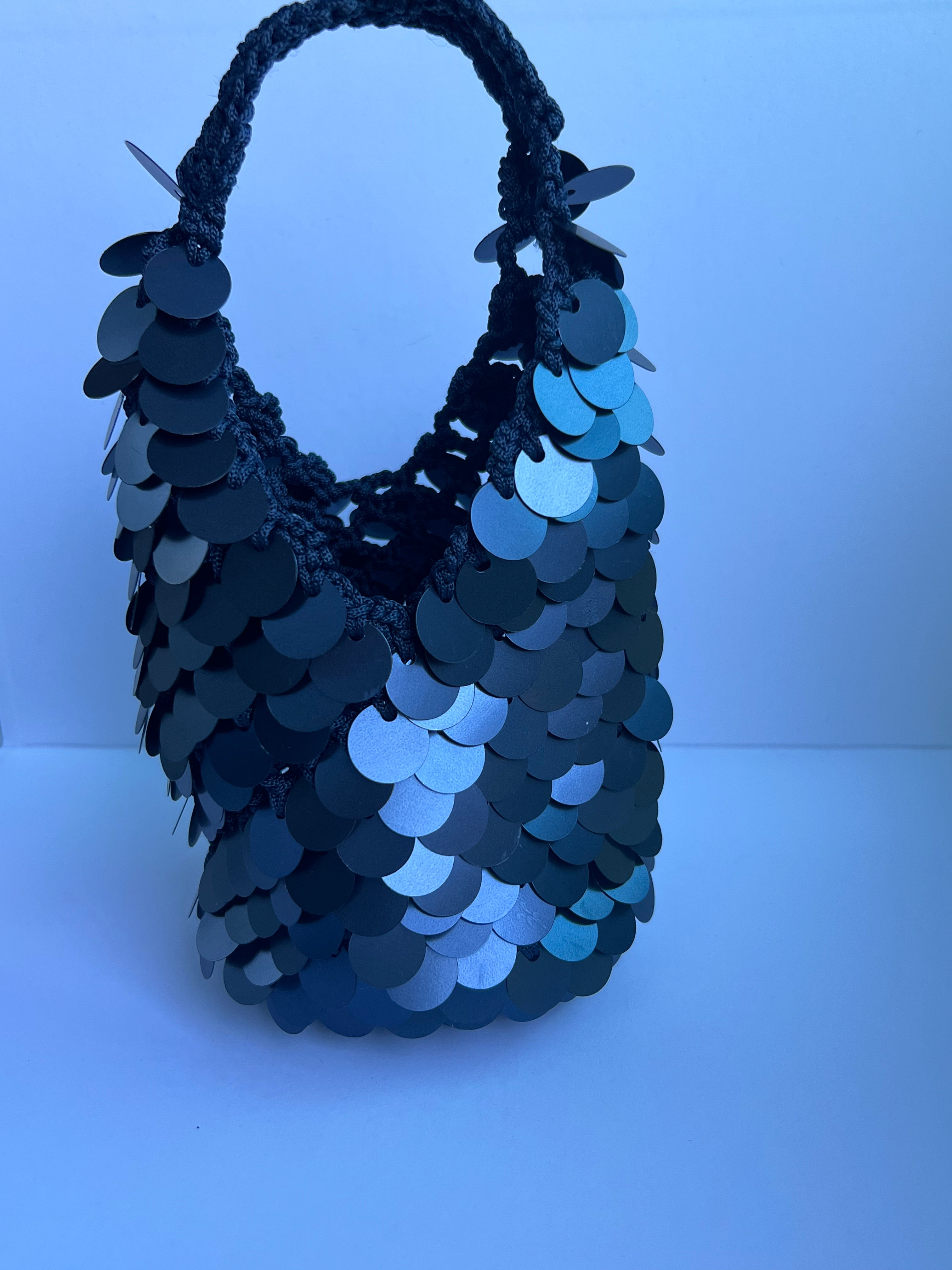 Lacivert Pullu Çanta