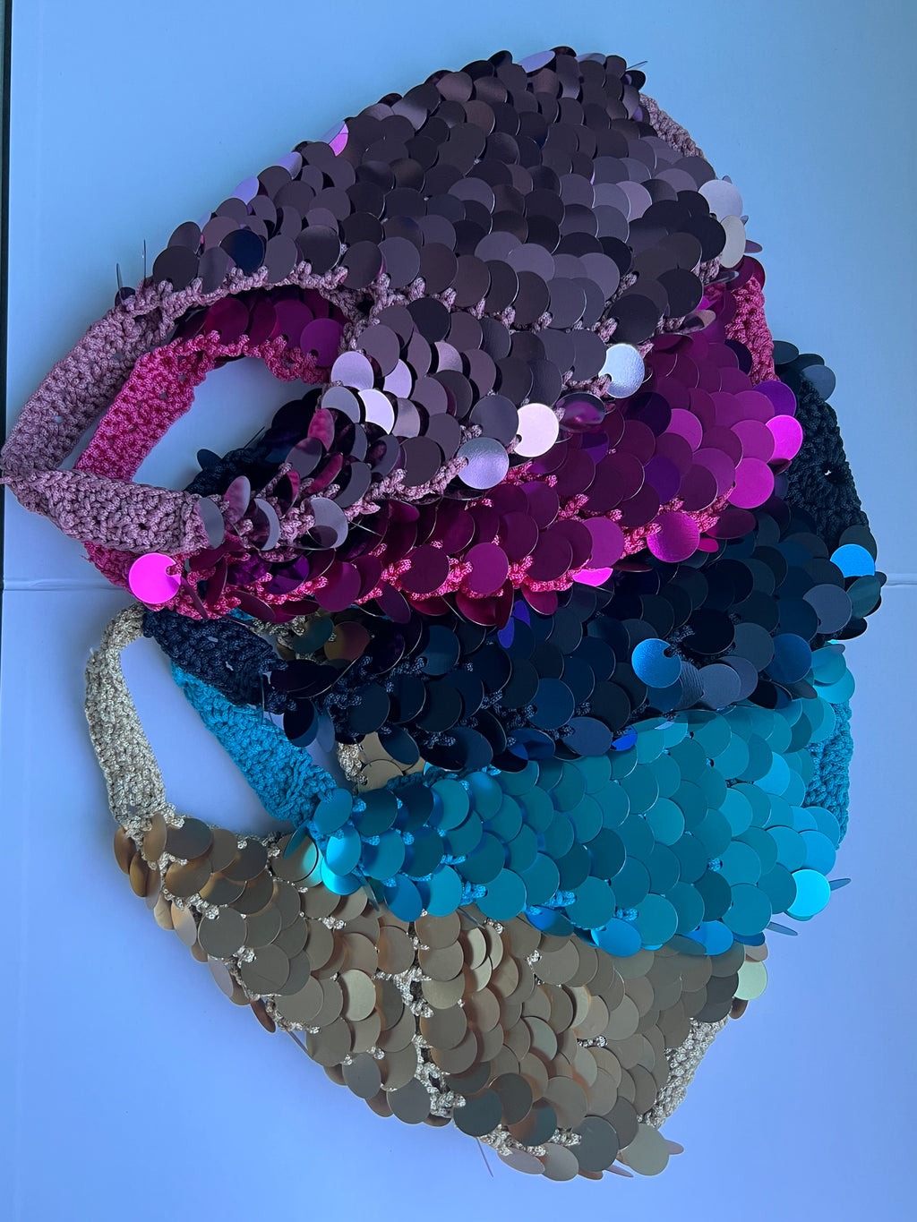 Lacivert Pullu Çanta