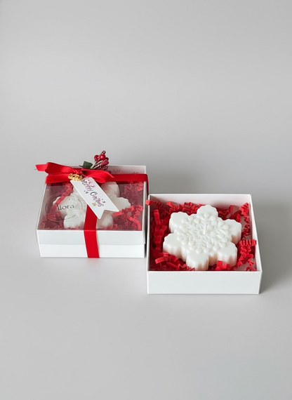 Studio Fiora Özel Yılbaşı Paketli Snowflake - Dekoratif Mum
